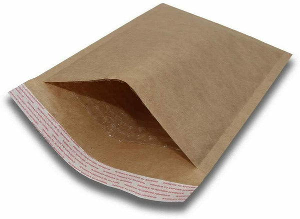 #1 7.25x12 Kraft Natural Bubble Padded Envelopes Mailers Shipping Case